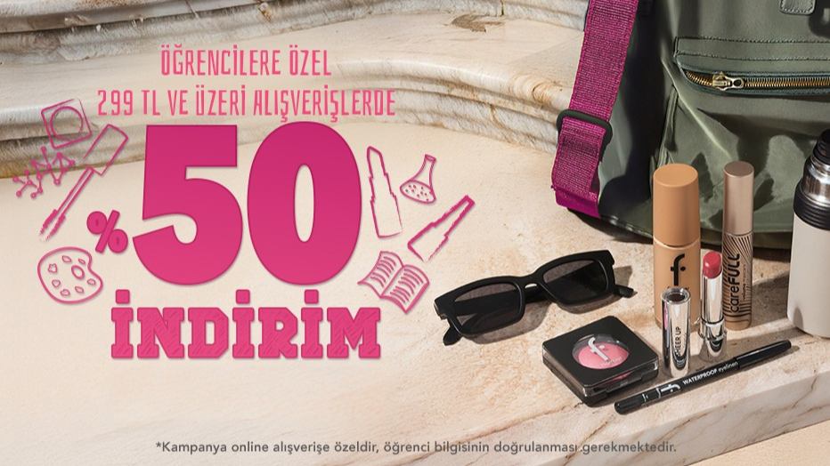 Flormar'dan Öğrencilere Özel %50 İNDİRİM