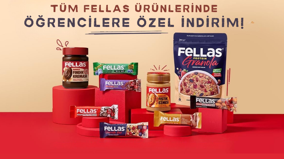 Fellas Ürünlerinde Öğrencilere Özel %20 İndirim!