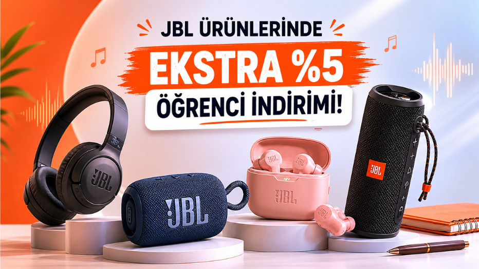 JBL Ürünlerinde Ekstra %5 Öğrenci İndirimi