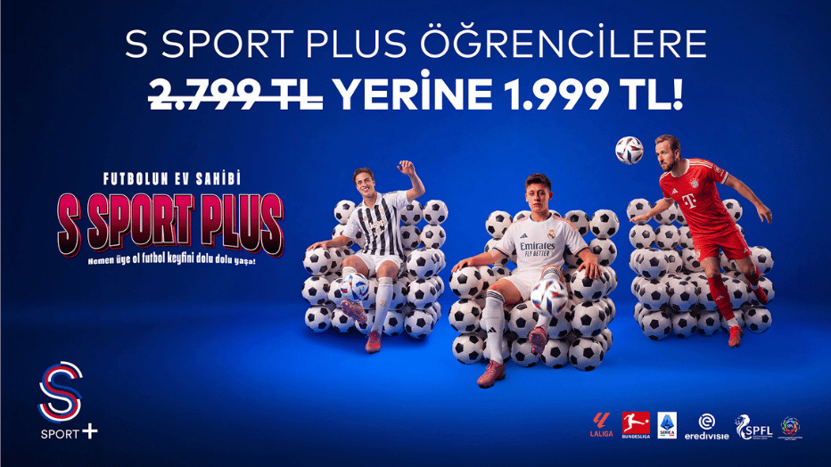 S Sport Plus Öğrencilere Yıllık Sadece 1.999TL!