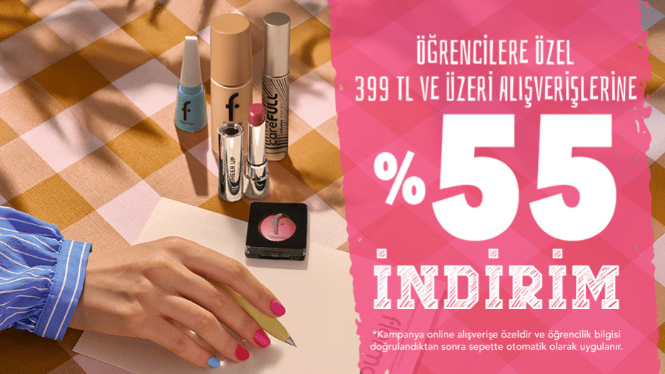 Flormar'dan Öğrencilere Özel 399 TL üzerine %55 İndirim - Flormar öğrenci fırsatı