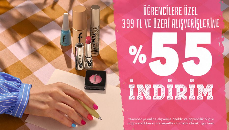 Flormar'dan Öğrencilere Özel 399 TL üzerine %55 İndirim - Flormar öğrenci fırsatı