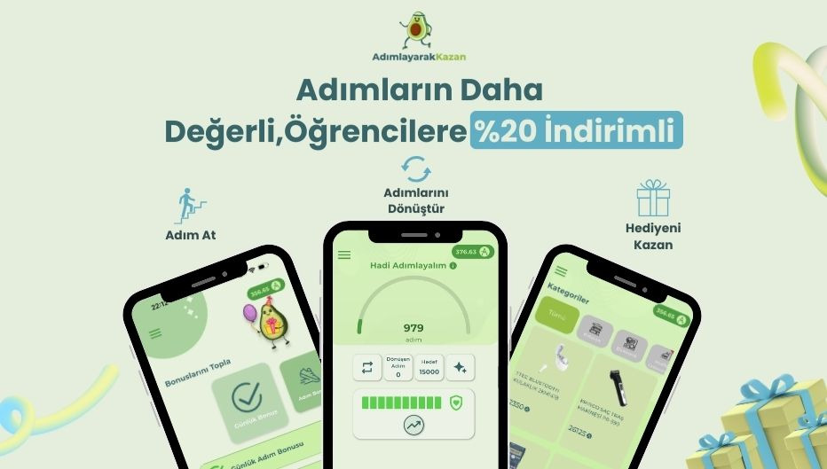 Adımlayarak Kazan’dan Okula Dönüşe Özel %20 İndirim 🥑