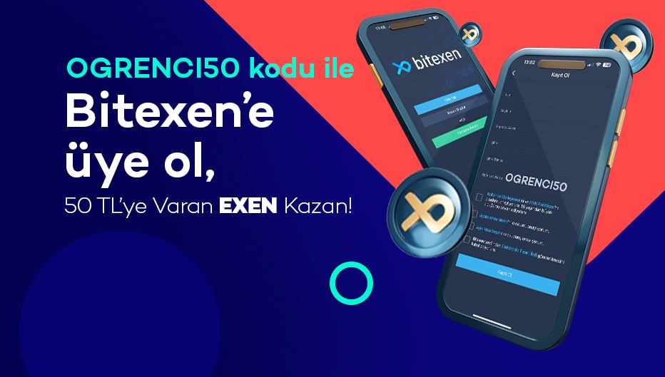 Bitexen’den Tüm Öğrencilere 50 TL’ye Varan Değeriyle 5 EXEN Hediye!