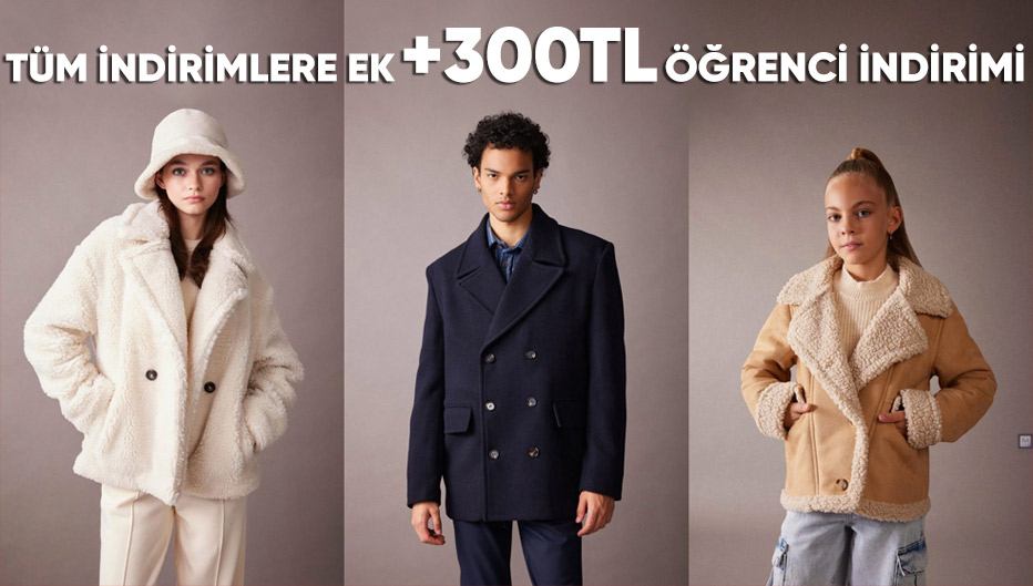 Defacto'dan Tüm İndirimlere Ek 300TL Bi'öğrenci İndirimi