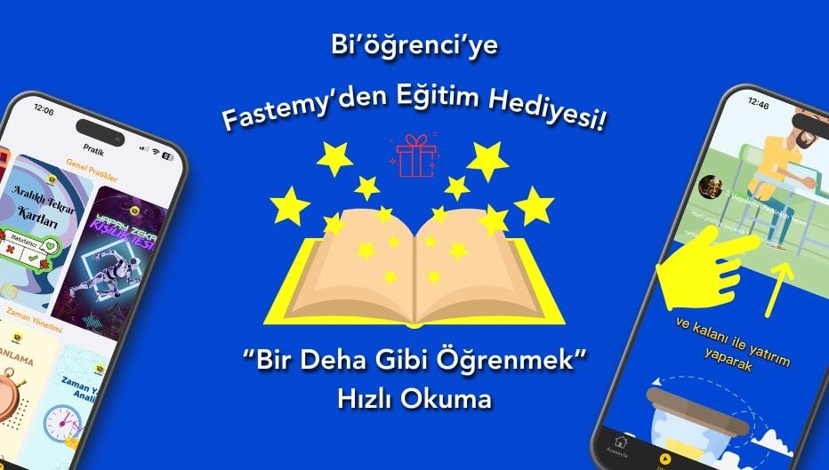 Fastemy'den Tüm Öğrencilere Hızlı Okuma Kursu Hediye!