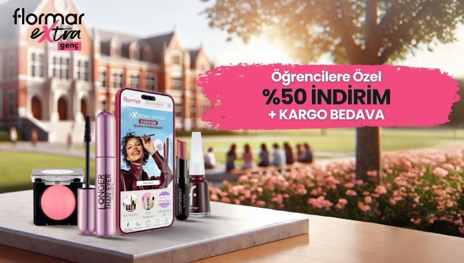 Flormar'da Öğrencilere Özel %50 İndirim ve Kargo Bedava