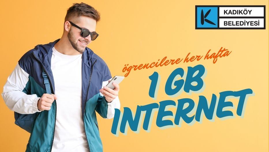 Kadıköy Belediyesi'nden Öğrencilerine Her Hafta 1 GB Değerinde İnternet Anında Hattında!