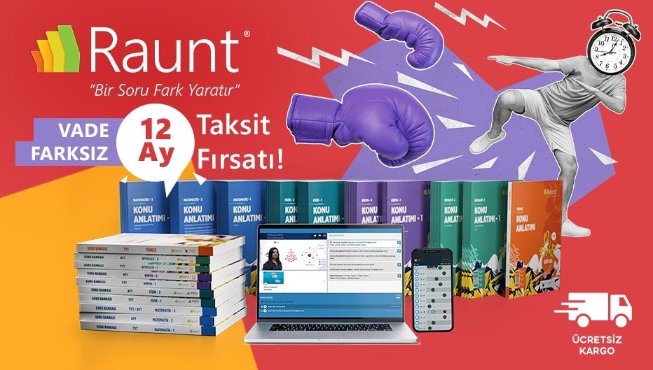 Lise Derslerine Destek ve YKS’ye Hazırlık için Raunt’tan %10 İndirim!