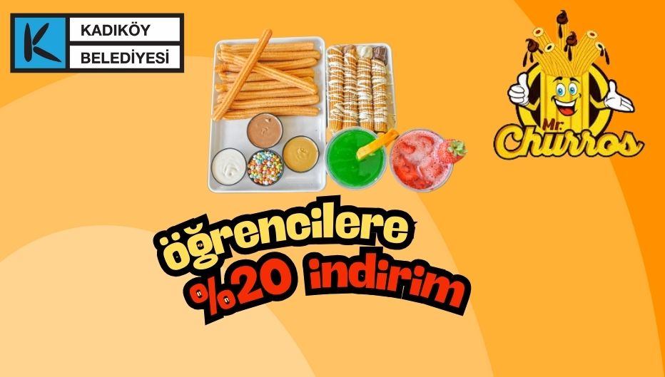 Mr. Churros'da Okul Çıkışı Tatlı Bir Kaçamak %20 Öğrenci İndirimli!