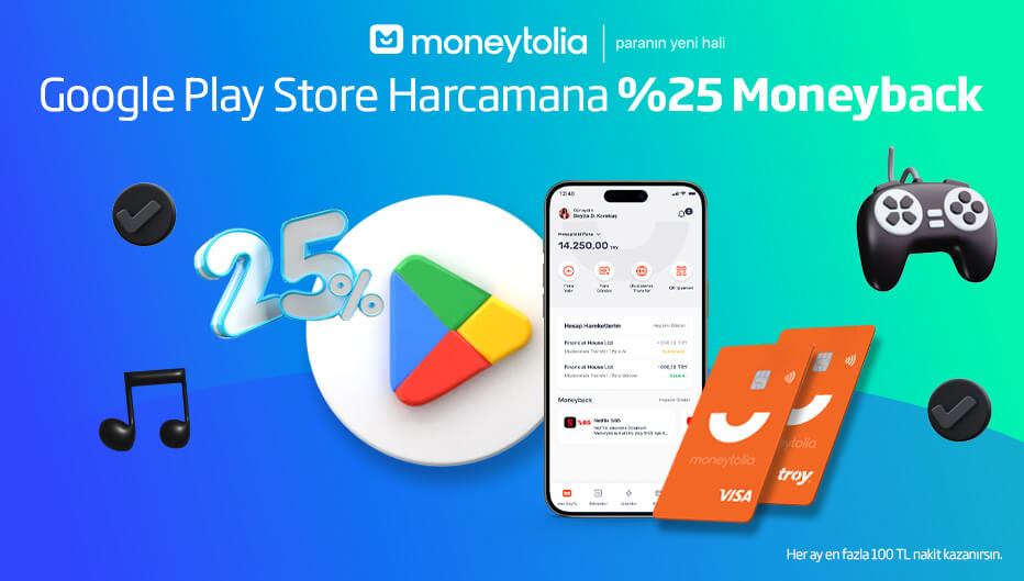 Öğrenciler Google Play Store Harcamasının %25'ini Anında Nakit Kazanıyor!