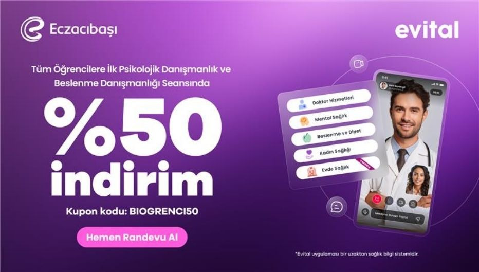 Öğrencilere Psikolojik Danışman ve Beslenme Danışmanı Görüşmelerinde %50 İndirim!