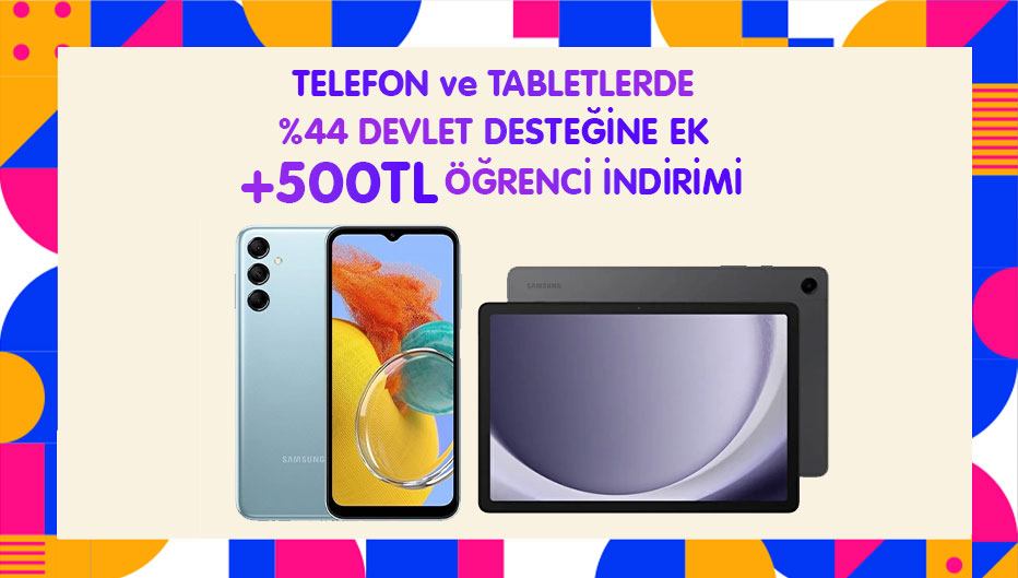 Pazarama'dan Telefon ve Tabletlerde %44 Devlet Desteğine Ek 500TL Öğrenci İndirimi!