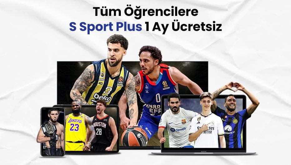 S Sport Plus Tüm Öğrencilere 1 Ay Ücretsiz!