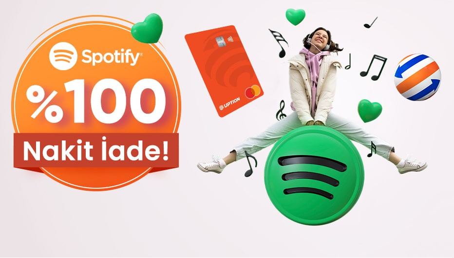 UPTION’dan Bi’Öğrenci’ye Özel Spotify Premium Üyeliğinde %100 Nakit İade!