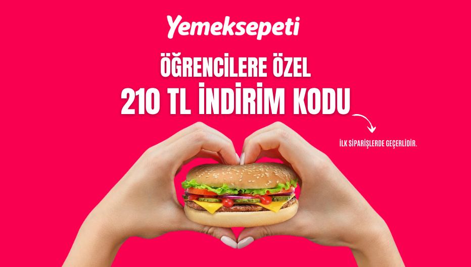 Yemeksepeti'nden Tüm Öğrencilere 210 TL Öğrenci İndirimi!