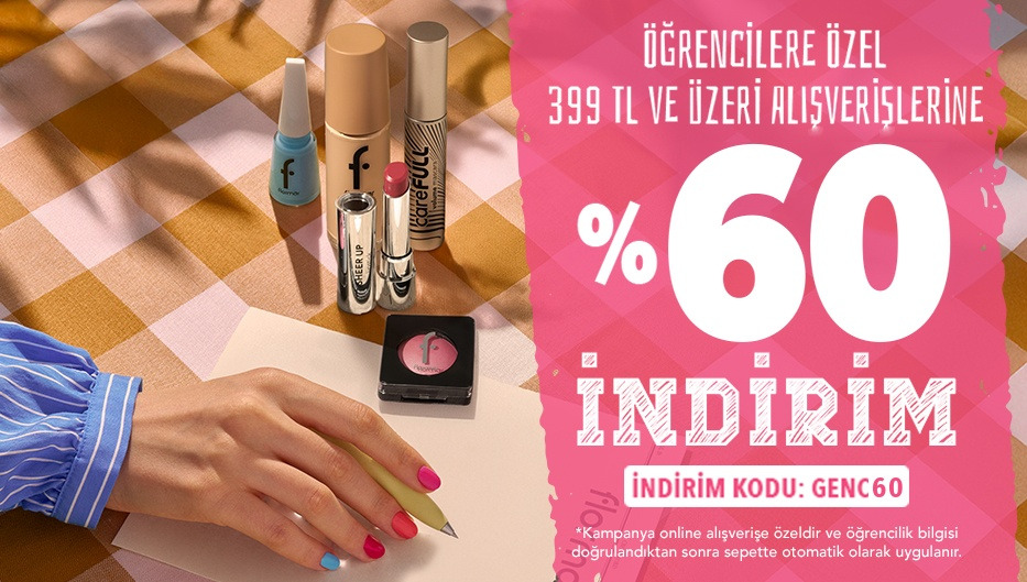 Flormar'dan Öğrencilere Özel 399 TL üzerine %60 İndirim - Flormar öğrenci fırsatı