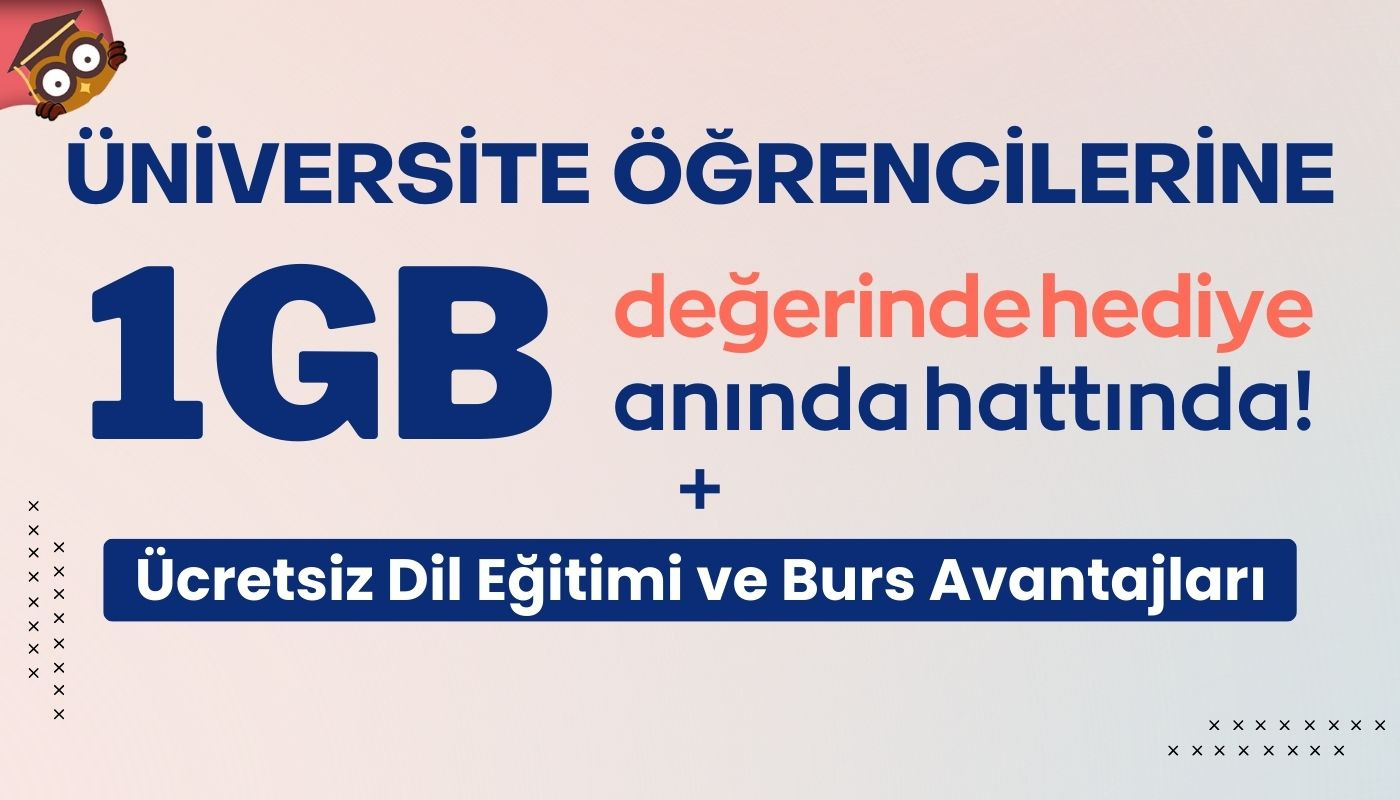 Öğrencilere 1 GB Değerinde Hediye, Ücretsiz Dil Eğitimi ve Burs Avantajları! - Bi'öğrenci öğrenci fırsatı